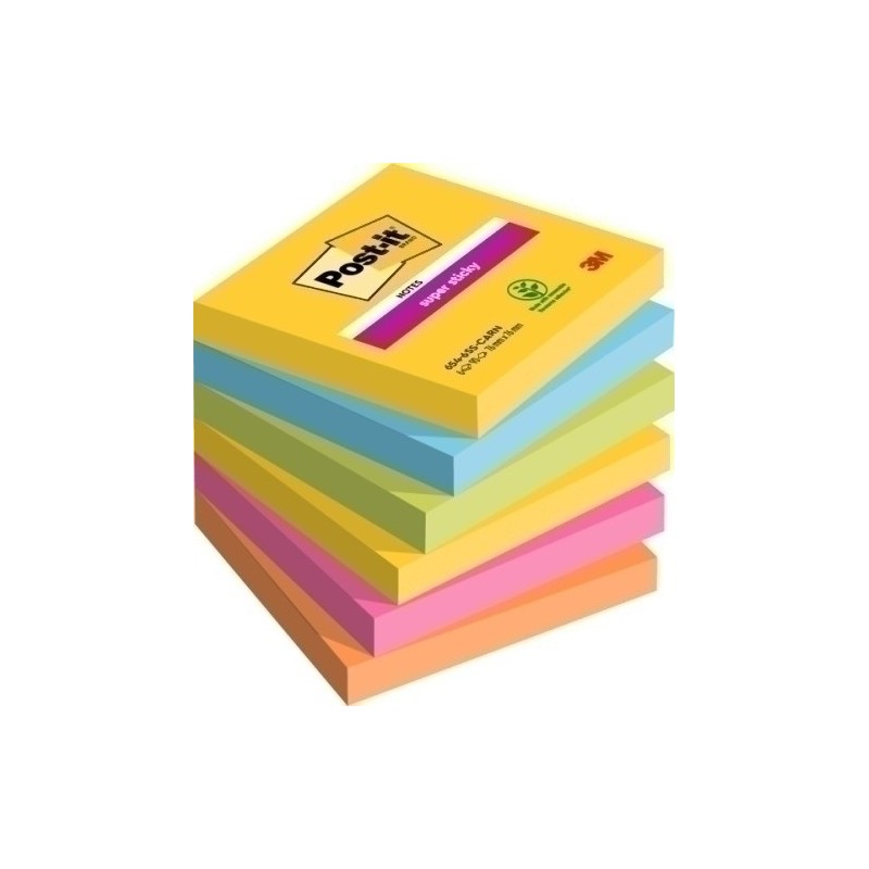 654-6SS-CARN-TACO NOTAS POST-IT 654 76x76 P/6 precio por 1 unidades