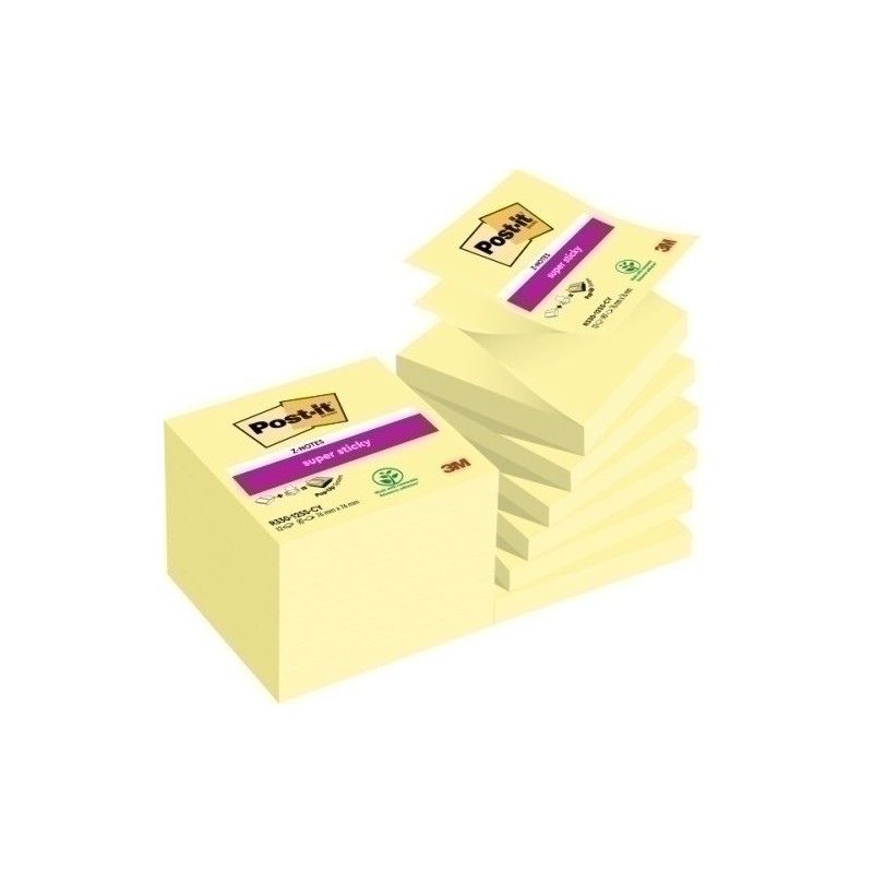 R330-12SS-CY-TACO NOTAS POST-IT R 330 76x76 Z P/12 precio por 1 unidades