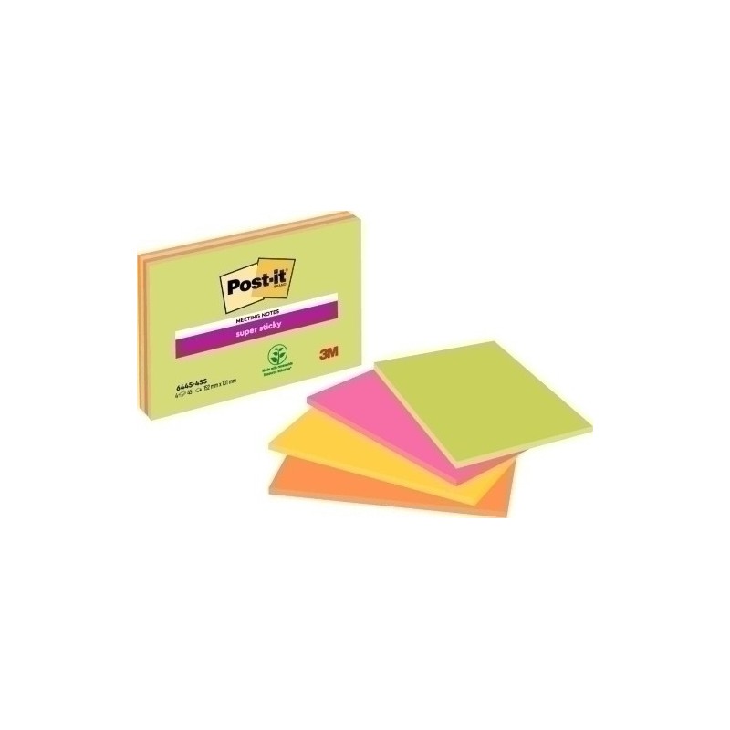 6445-SSP-TACO NOTAS POST-IT 6445 152x101 P/4 precio por 1 unidades