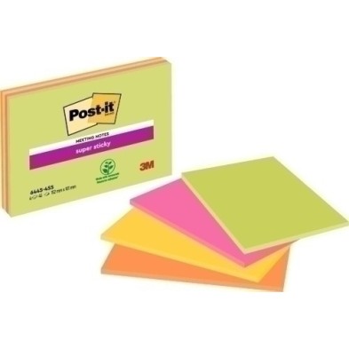 6445-SSP-TACO NOTAS POST-IT 6445 152x101 P/4 precio por 1 unidades