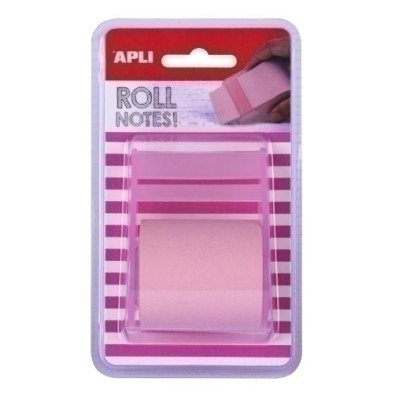 18192-TACO NOTAS APLI EN ROLLO DE 8mx 5cm ROSA precio por 1 unidades