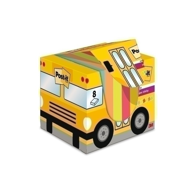 BP1206-TACO NOTAS POST-IT PACK AUTOBUS 8x90h precio por 1 unidades