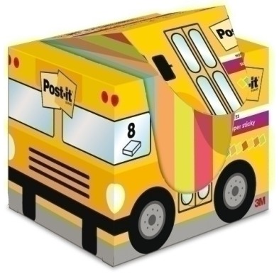 BP1206-TACO NOTAS POST-IT PACK AUTOBUS 8x90h precio por 1 unidades