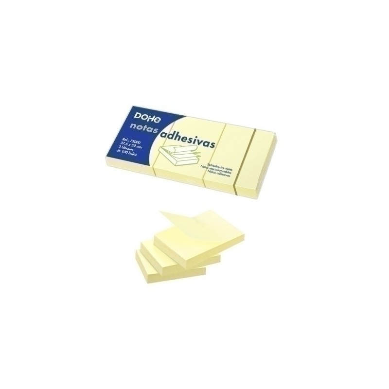 75000-TACO NOTAS DOHE 37.5 x 50 AMARILLO precio por 12 unidades
