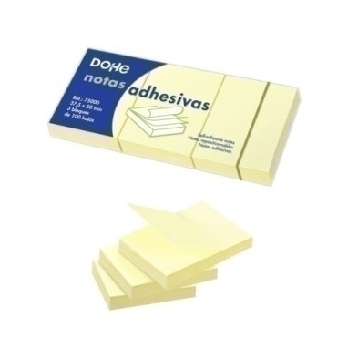 75000-TACO NOTAS DOHE 37.5 x 50 AMARILLO precio por 12 unidades
