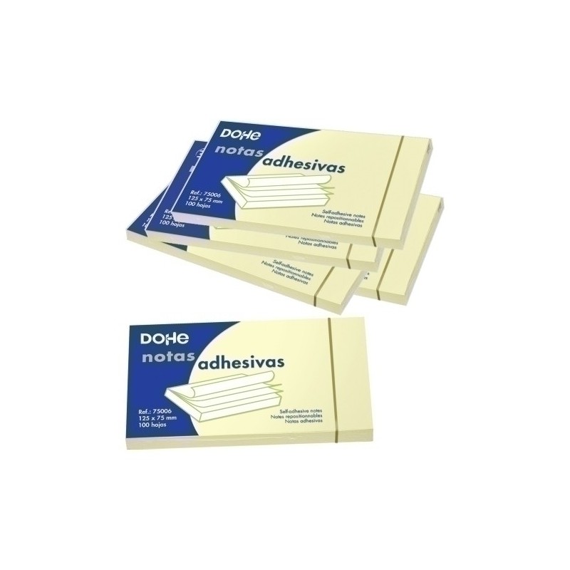75006-TACO NOTAS DOHE 75 x 125 AMARILLO precio por 12 unidades