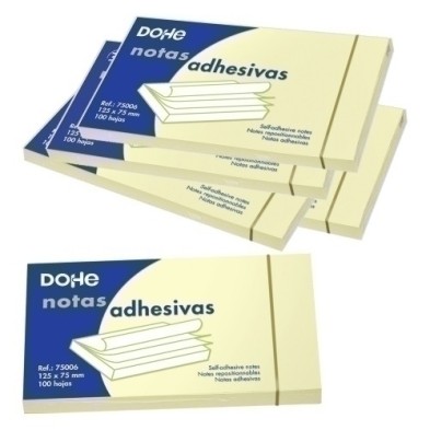 75006-TACO NOTAS DOHE 75 x 125 AMARILLO precio por 12 unidades