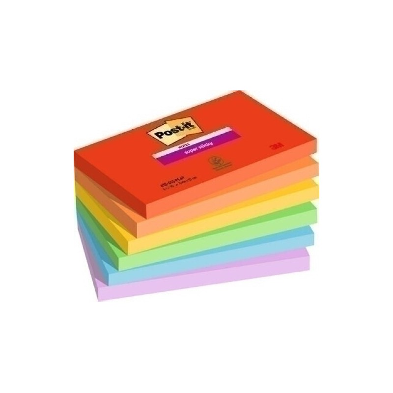 655-6SS-PLAY-TACO NOTAS POST-IT 655 76x127 P/6 precio por 1 unidades
