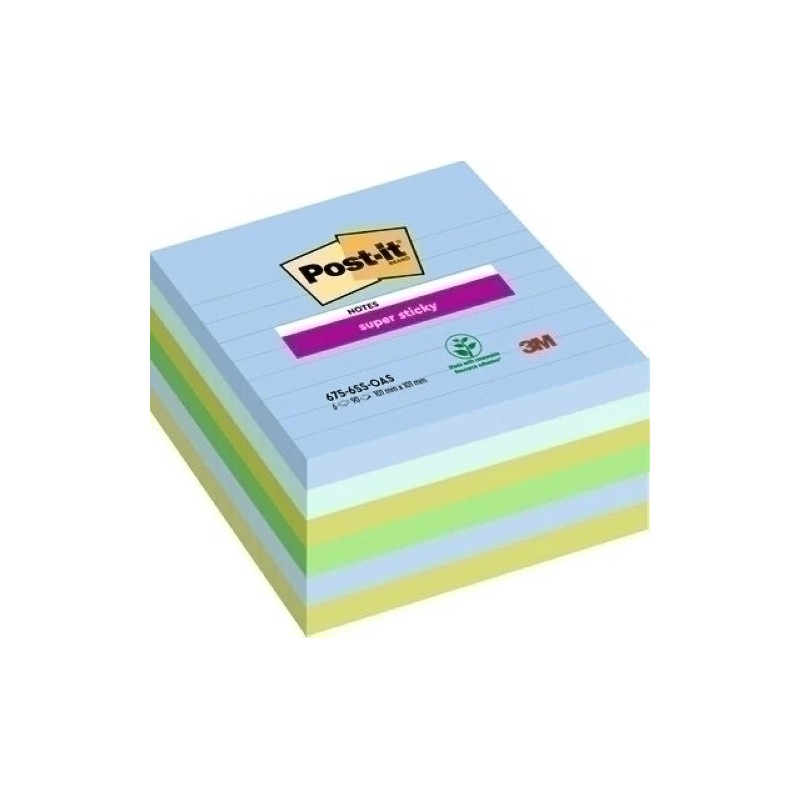 675-6SS-OAS-TACO NOTAS POST-IT 675 101x101 P/6 precio por 1 unidades