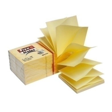 65005960-TACO NOTAS FIXO 100h  76x76 AMARILLO precio por 12 unidades