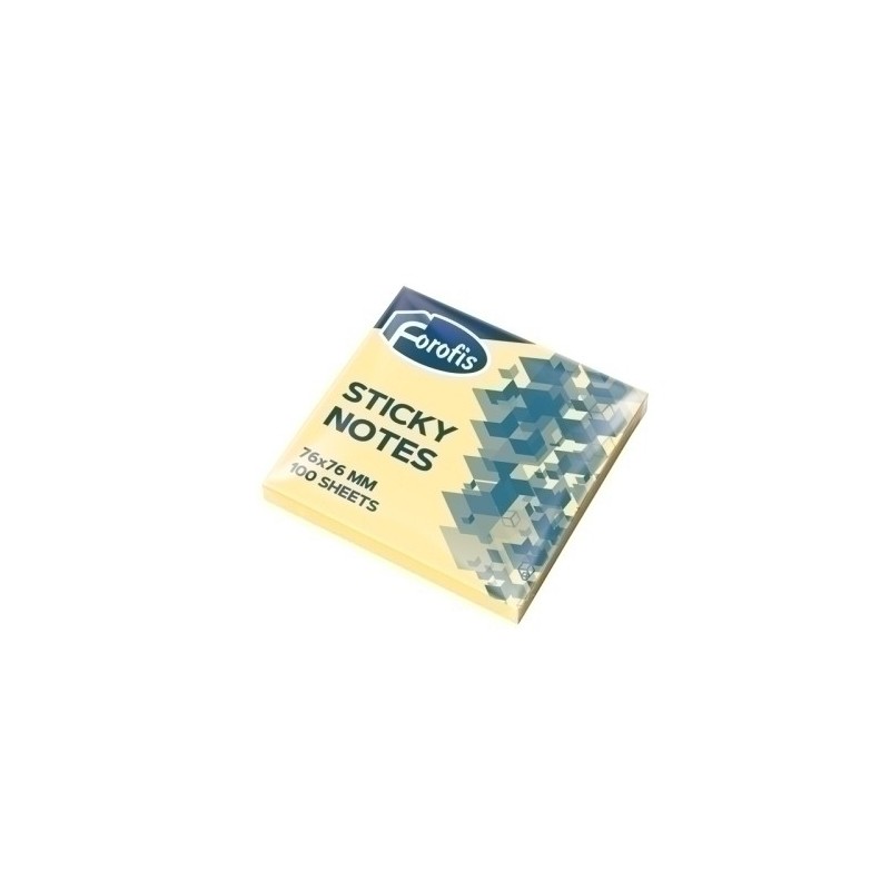 91021-TACO NOTAS FOROFIS 100h 76x76 AMARILLO precio por 12 unidades