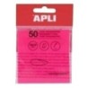 19570-NOTAS ADHESIVAS APLI 50h 75x75 TRAS.ROSA precio por 1 unidades