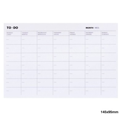 MR28163-TACO NOTAS MR TO-DO MENSUALES precio por 1 unidades