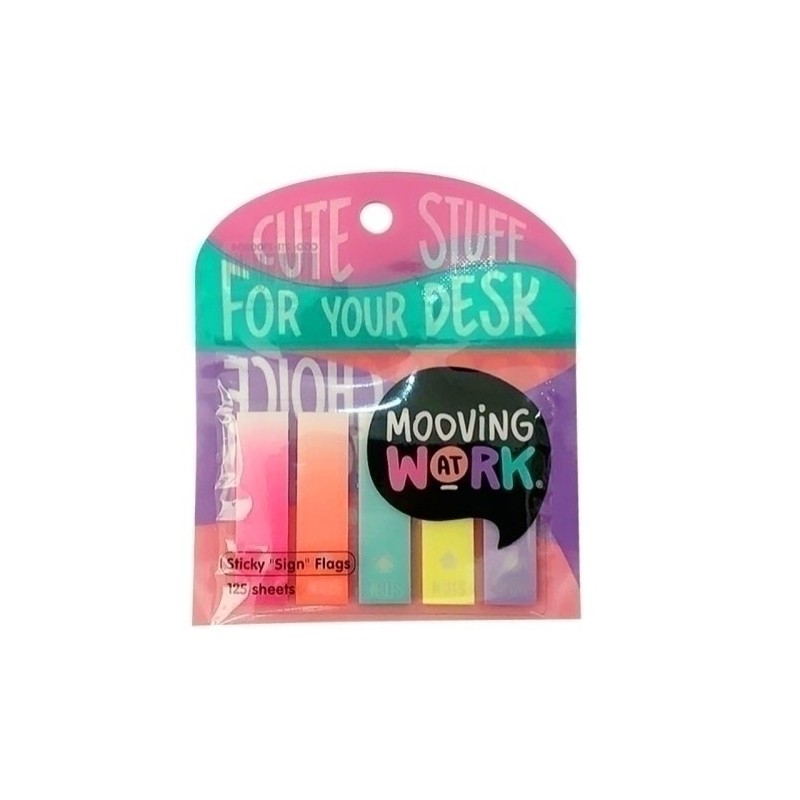 2112100204-BANDERITAS ADHESIVAS MOOVING SING B/5 precio por 1 unidades