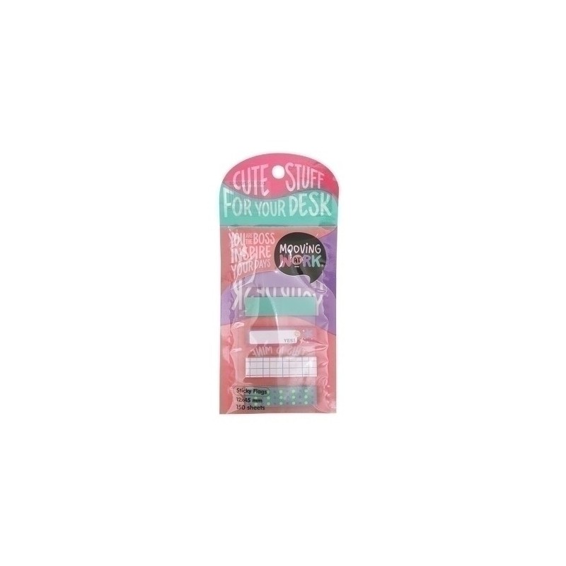 2112100402-BANDERITAS ADHESIVAS MOOVING DISEÑOS B/6 precio por 1 unidades