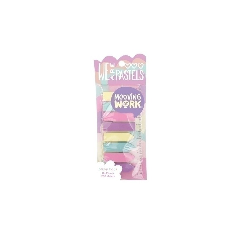 2102100205-BANDERITAS ADHESIVAS MOOVING PASTEL B/8 precio por 1 unidades