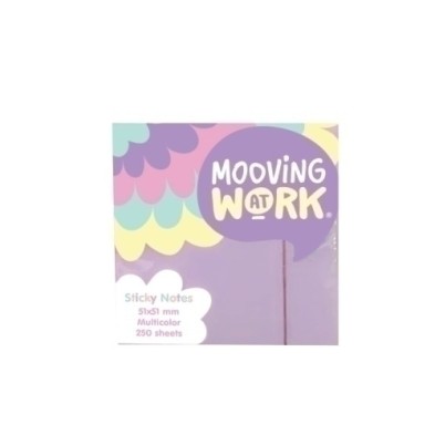2102100103-TACO NOTAS MOOVING PASTEL 51x51 MULTICOL precio por 1 unidades