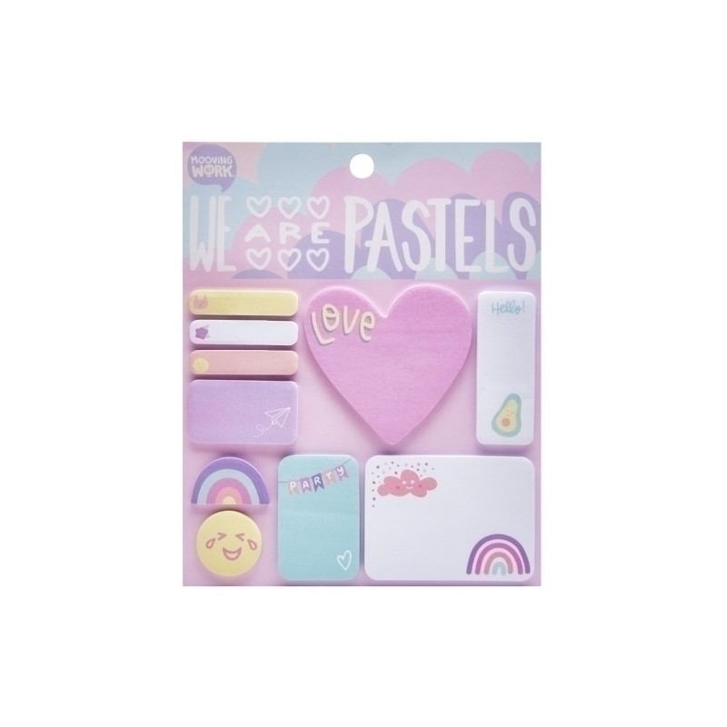 2102100502-TACO NOTAS MOOVING PASTEL SET SURTIDO precio por 1 unidades