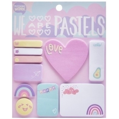 2102100502-TACO NOTAS MOOVING PASTEL SET SURTIDO precio por 1 unidades