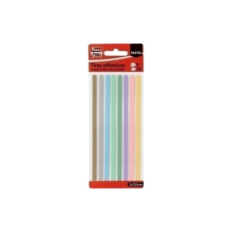 65007790-TIRAS ADH.FIXO PASTEL 20h 5x135 P/ 8 precio por 24 unidades