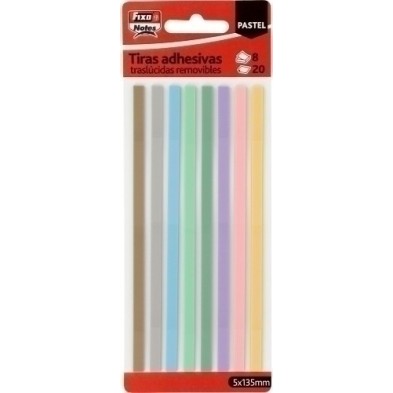 65007790-TIRAS ADH.FIXO PASTEL 20h 5x135 P/ 8 precio por 24 unidades