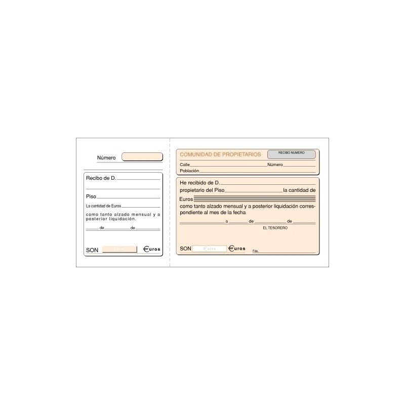 T-48-TALONARIO COMUNIDAD PROPIETARIOS LOAN precio por 10 unidades