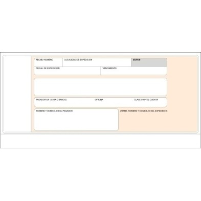 T-19-TALONARIO RECIBOS NORMALIZADOS BANCO LOA precio por 5 unidades