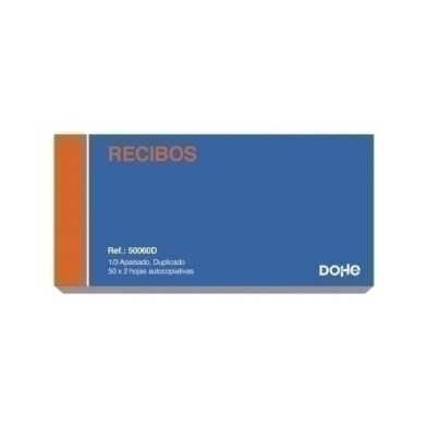 50060D-TALONARIO RECIBOS 1/3 APA. DUPLI DOHE precio por 10 unidades