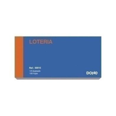 50015-TALONARIO LOTERIA 1/3 APA. DOHE precio por 10 unidades