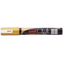 264705000-ROTUL.UNIBALL CHALK MARKER PWE-5M ORO precio por 6 unidades