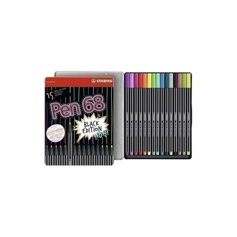 68/01-015-32-ROTUL.STABILO PEN 68 CAJA METALICA de 15 precio por 1 unidades