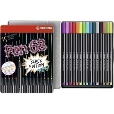 68/01-015-32-ROTUL.STABILO PEN 68 CAJA METALICA de 15 precio por 1 unidades