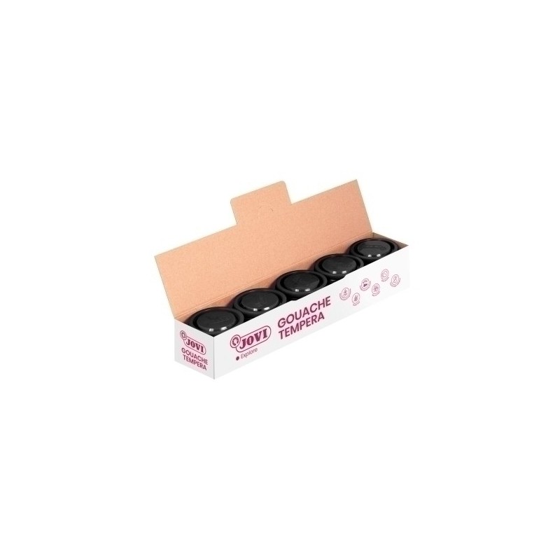 50330-TEMPERA JOVI  35 ml  NEGRO precio por 5 unidades