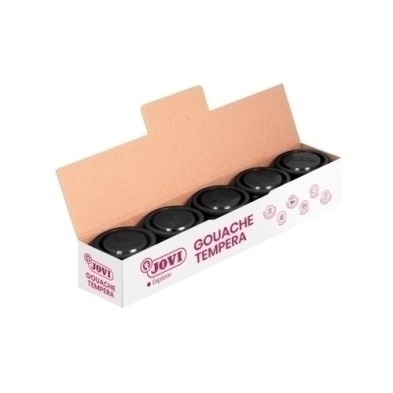 50330-TEMPERA JOVI  35 ml  NEGRO precio por 5 unidades