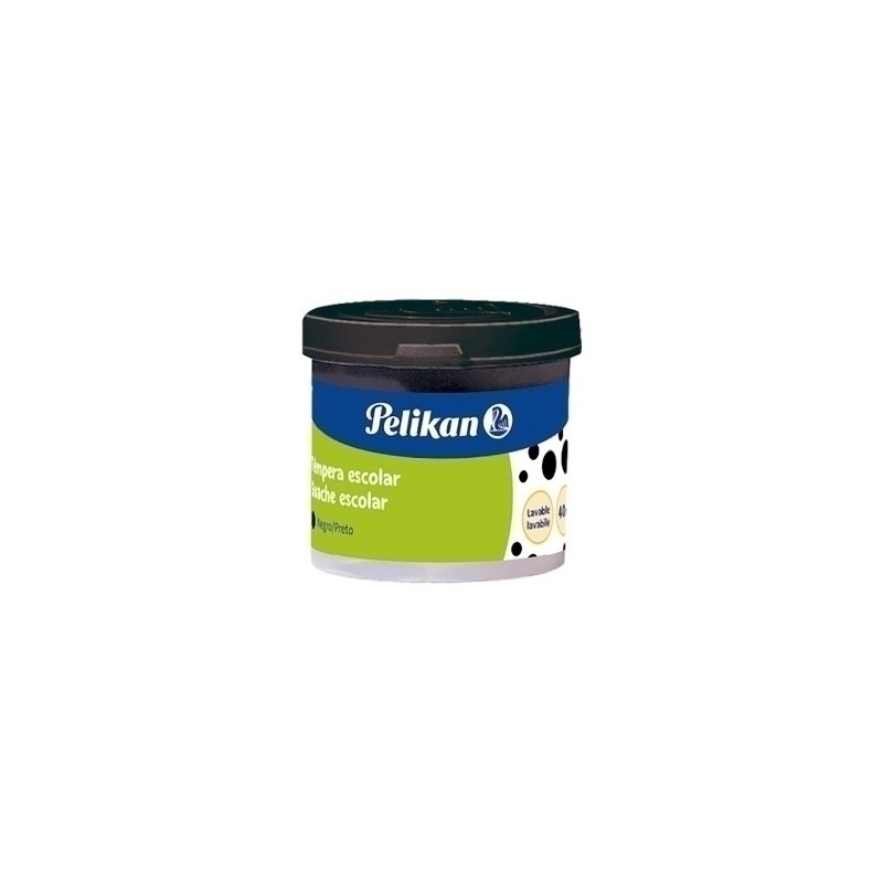 100435945-TEMPERA PELIKAN 40 ml 742/40 NEGRO precio por 6 unidades