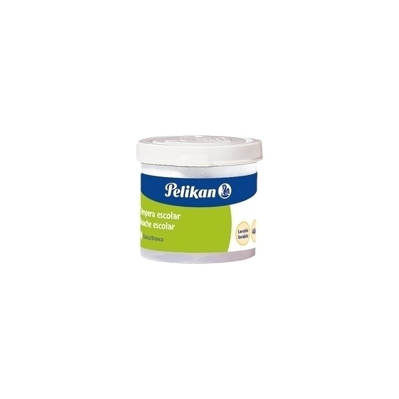 100435943-TEMPERA PELIKAN 40 ml 742/40 BLANCO precio por 6 unidades