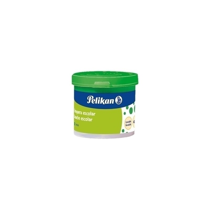 100435947-TEMPERA PELIKAN 40 ml 742/40 VERDE AMAR. precio por 6 unidades