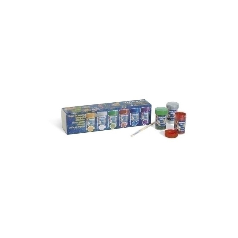 24005203-TEMPERA PELIKAN GLITT.20ml 942/20S EST.6 precio por 1 unidades
