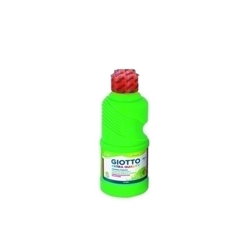 F53110200-TEMPERA GIOTTO LIQ.FLUO 250 ml VERDE precio por 1 unidades