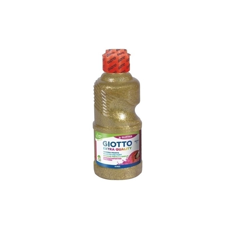 F53120100-TEMPERA GIOTTO LIQ.GLITTER 250 ml ORO precio por 1 unidades