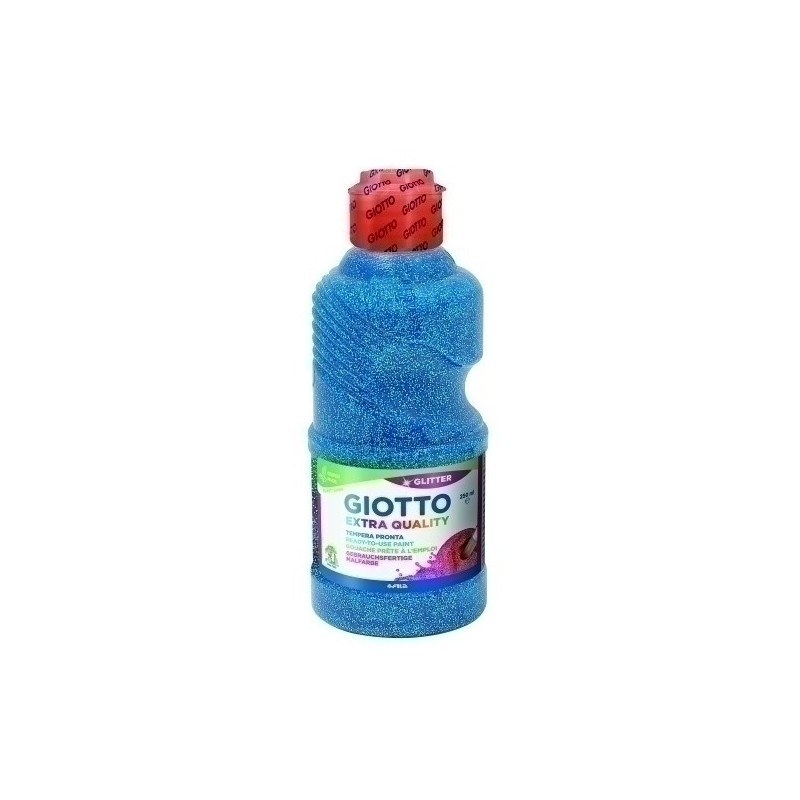 F53120400-TEMPERA GIOTTO LIQ.GLITTER 250 ml AZ.CY. precio por 1 unidades