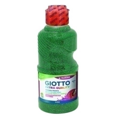 F53120500-TEMPERA GIOTTO LIQ.GLITTER 250 ml VERDE precio por 1 unidades