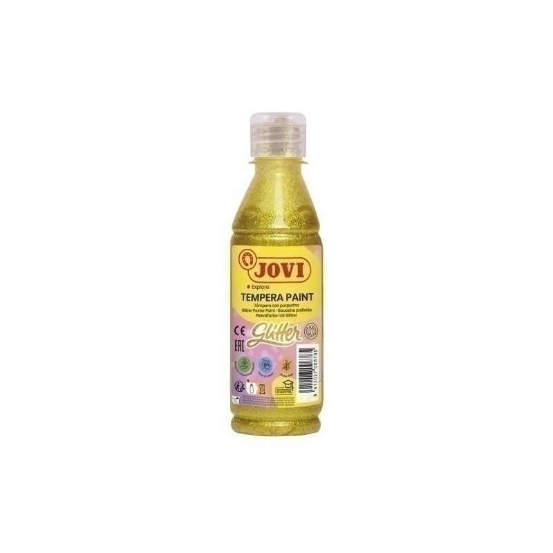 51702-TEMPERA JOVI LIQ.GLITTER 250 ml AMARILLO precio por 1 unidades