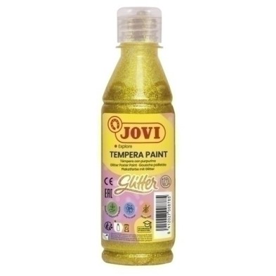 51702-TEMPERA JOVI LIQ.GLITTER 250 ml AMARILLO precio por 1 unidades