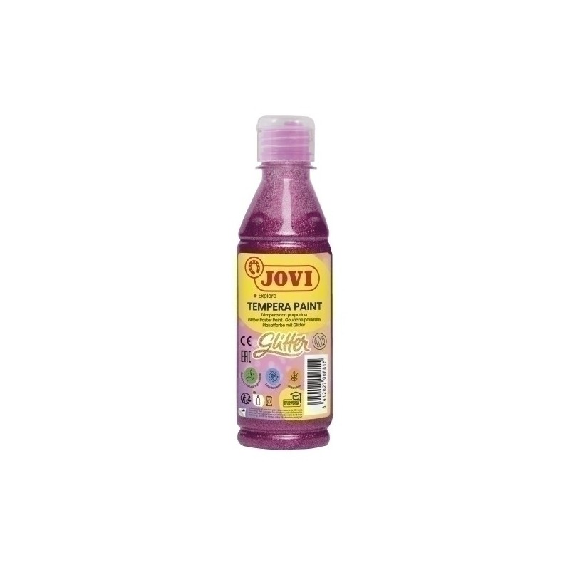 51708-TEMPERA JOVI LIQ.GLITTER 250 ml ROSA precio por 1 unidades