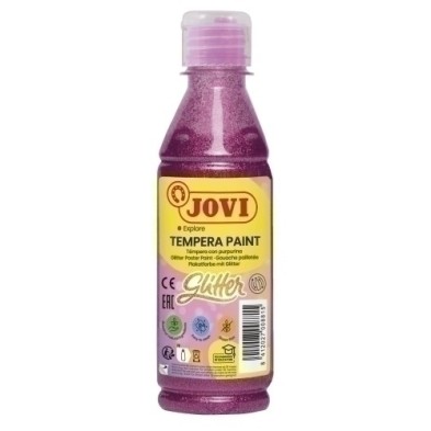51708-TEMPERA JOVI LIQ.GLITTER 250 ml ROSA precio por 1 unidades
