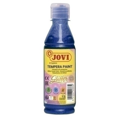 51721-TEMPERA JOVI LIQ.GLITTER 250 ml AZUL precio por 1 unidades