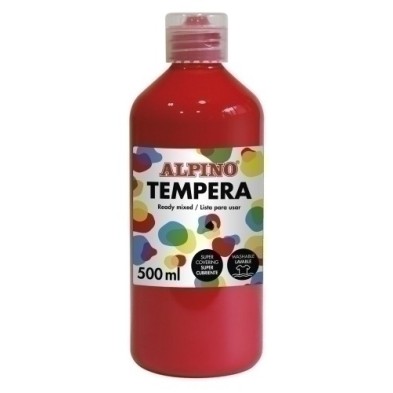 DM010174-TEMPERA ALPINO LIQ. 500 ml ROJO precio por 1 unidades