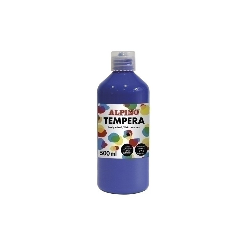 DM010181-TEMPERA ALPINO LIQ. 500 ml AZUL ULTRAMAR precio por 1 unidades