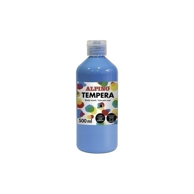 DM010180-TEMPERA ALPINO LIQ. 500 ml AZUL CYAN precio por 1 unidades